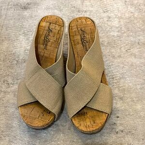Lucky brand Cork wedge heels